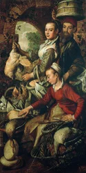 Scène de marché